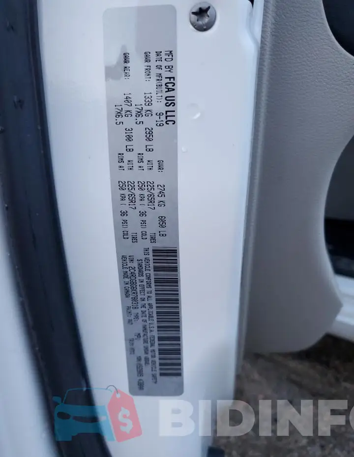 2C4RDGBG6KR780318 Photo# 13