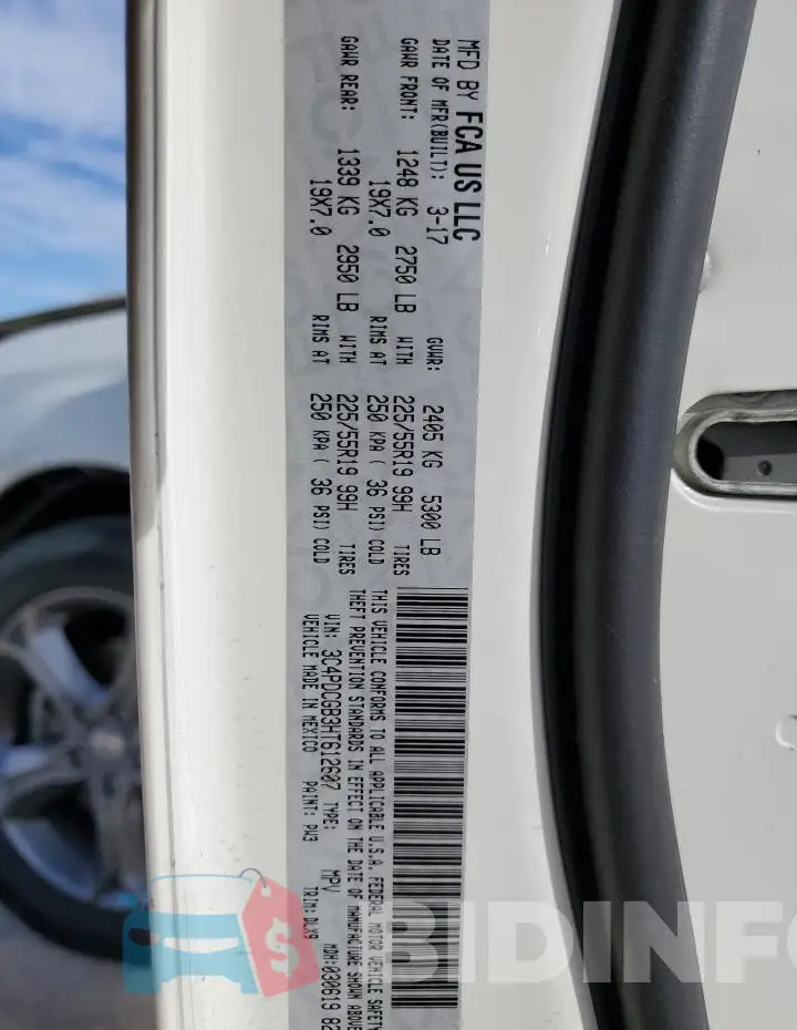 3C4PDCGB3HT612607 Photo# 13
