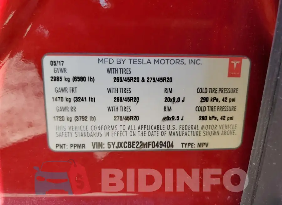 5YJXCBE22HF049404 Photo# 13