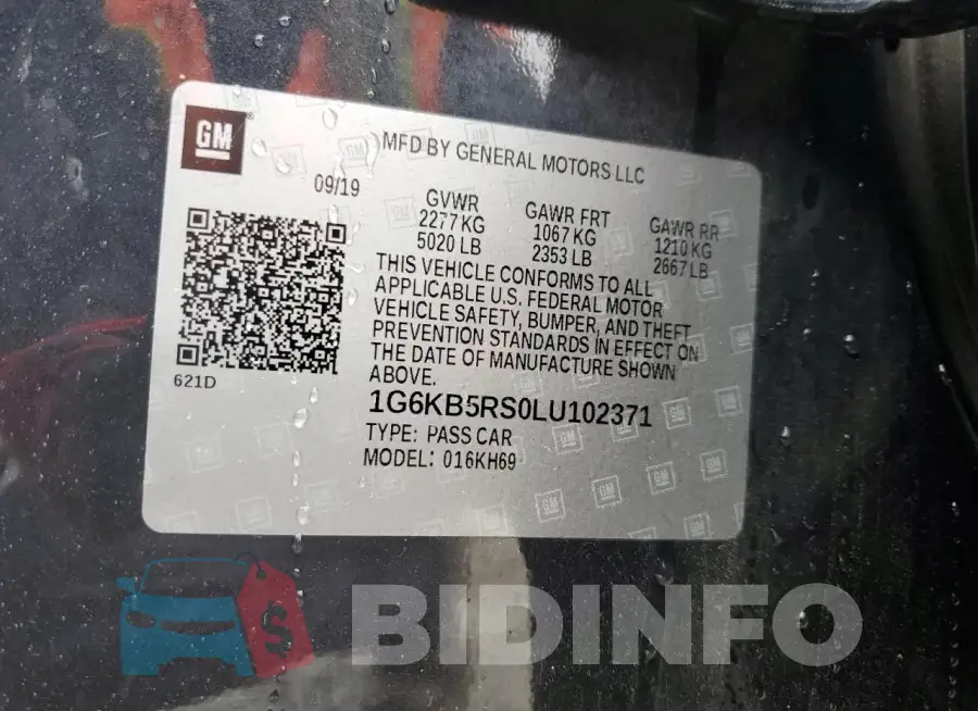 1G6KB5RS0LU102371 Photo# 13