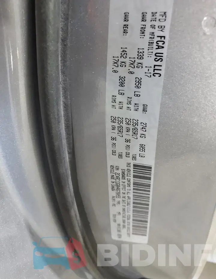 2C4RC1DG8HR678055 Photo# 13