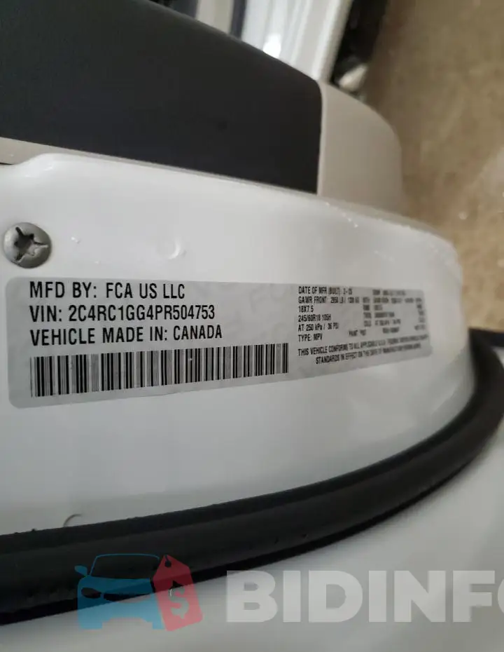 2C4RC1GG4PR504753 Photo# 13