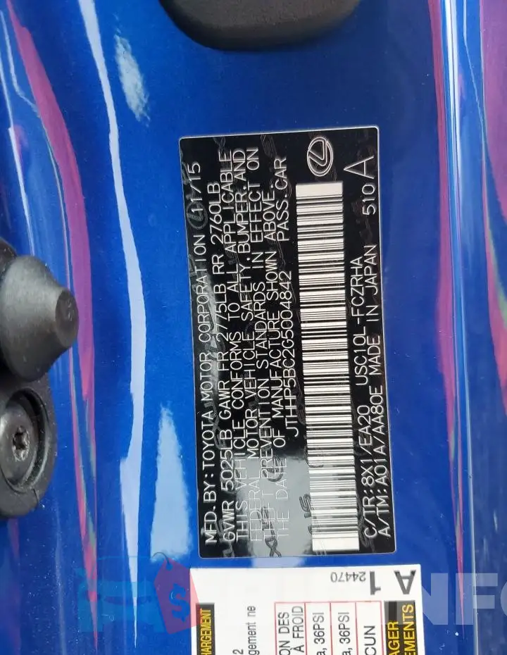 JTHHP5BC2G5004842 Photo# 12