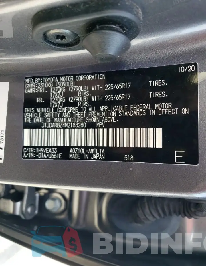 JTJDARBZ4M2183280 Photo# 13