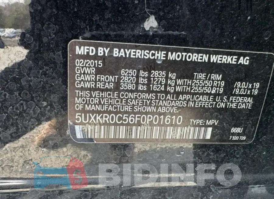 5UXKR0C56F0P01610 Photo# 12