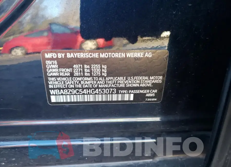 WBA8Z9C54HG453073 Photo# 12