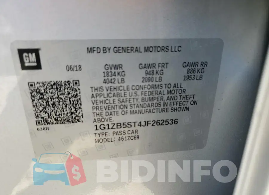 1G1ZB5ST4JF262536 Photo# 12