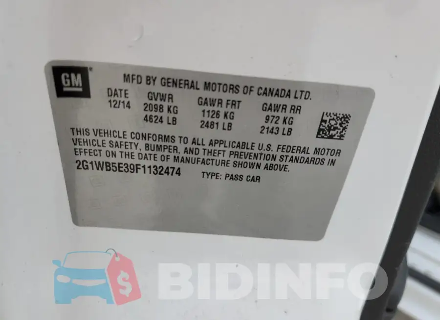 2G1WB5E39F1132474 Photo# 12