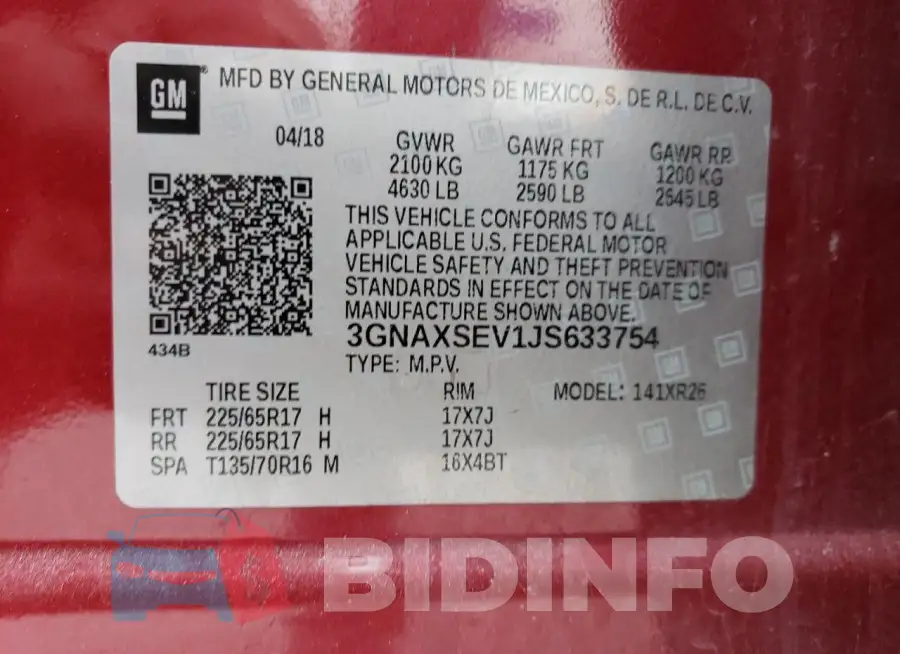 3GNAXSEV1JS633754 Photo# 13
