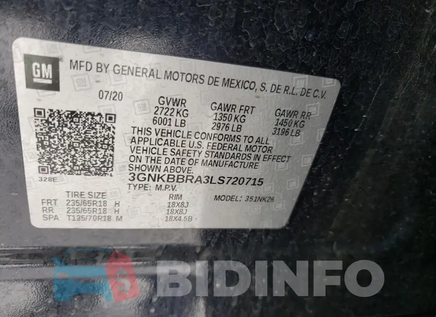 3GNKBBRA3LS720715 Photo# 13
