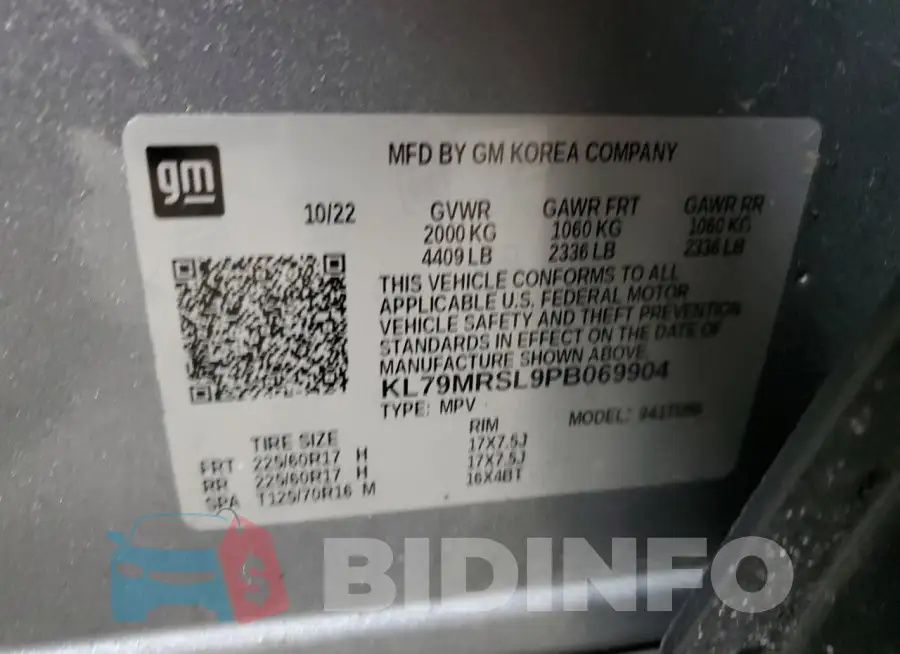 KL79MRSL9PB069904 Photo# 13
