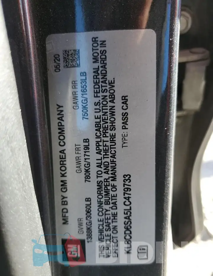 KL8CD6SA5LC479733 Photo# 12