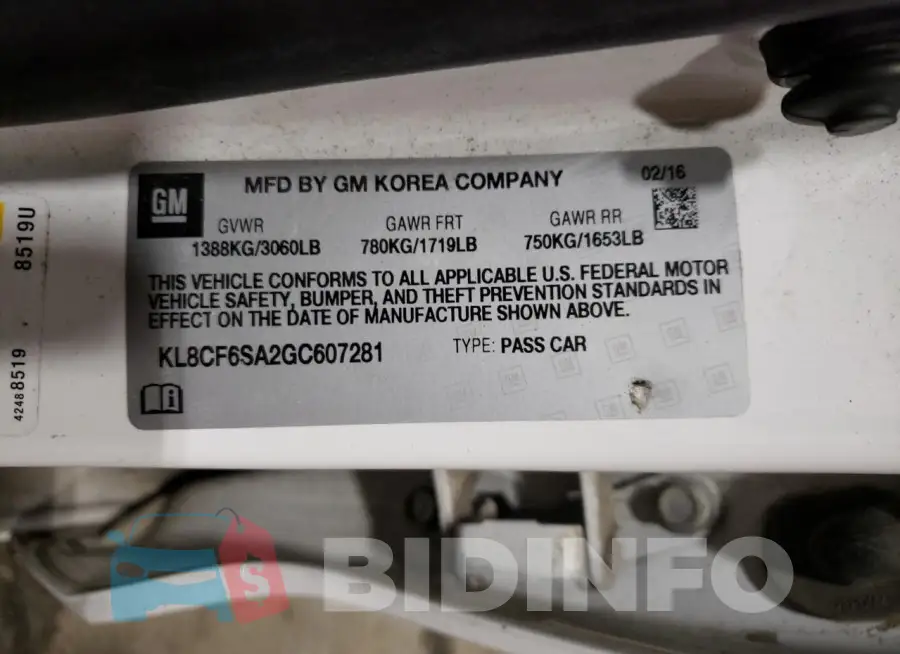 KL8CF6SA2GC607281 Photo# 12