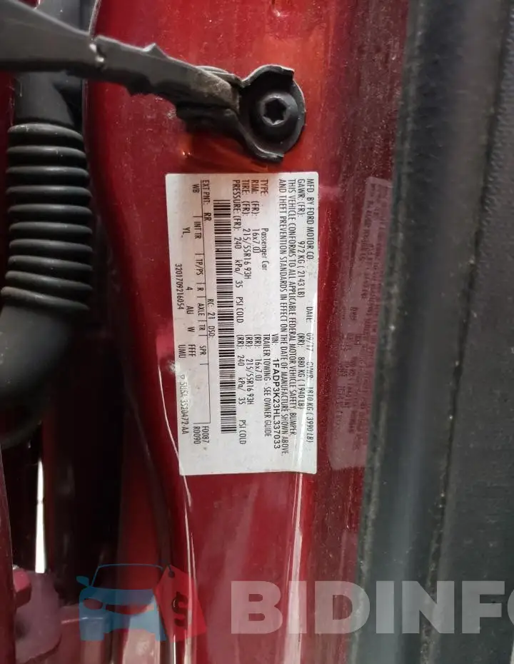1FADP3K23HL337033 Photo# 12