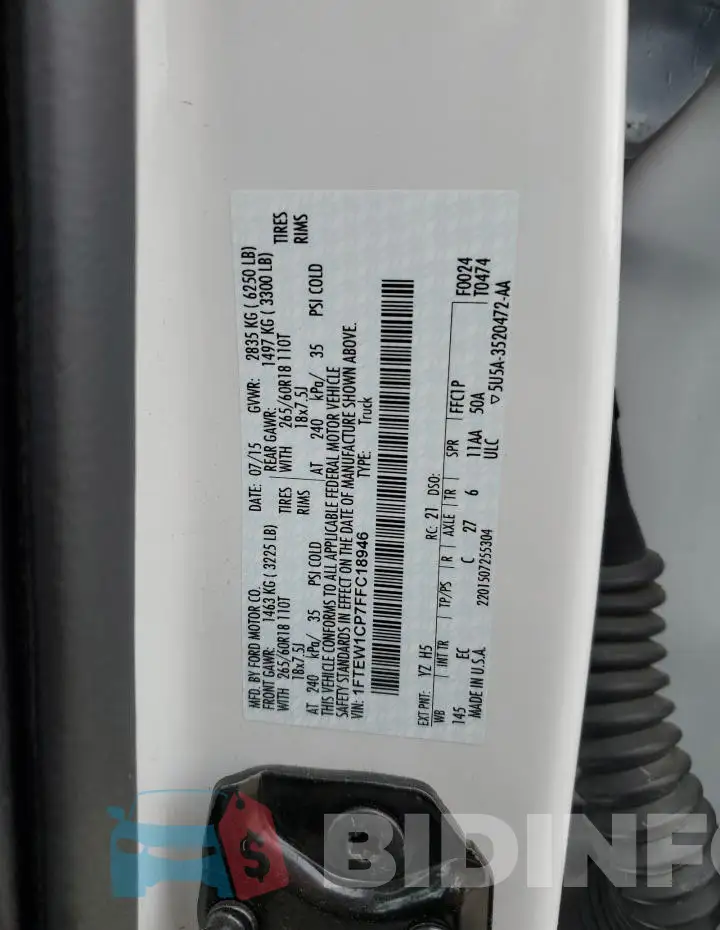 1FTEW1CP7FFC18946 Photo# 12