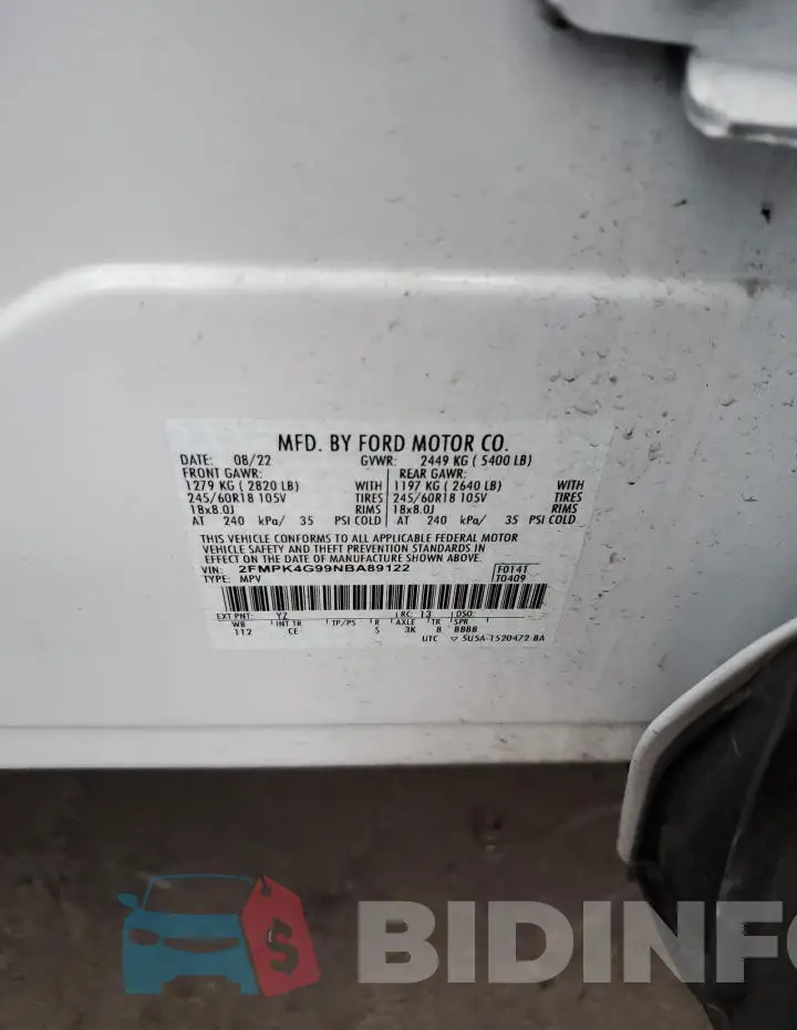 2FMPK4G99NBA89122 Photo# 12