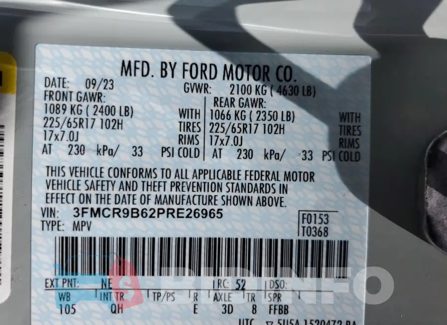 3FMCR9B62PRE26965 Photo# 12