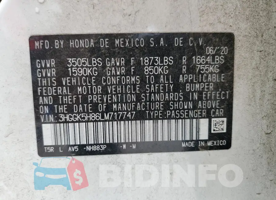 3HGGK5H86LM717747 Photo# 12