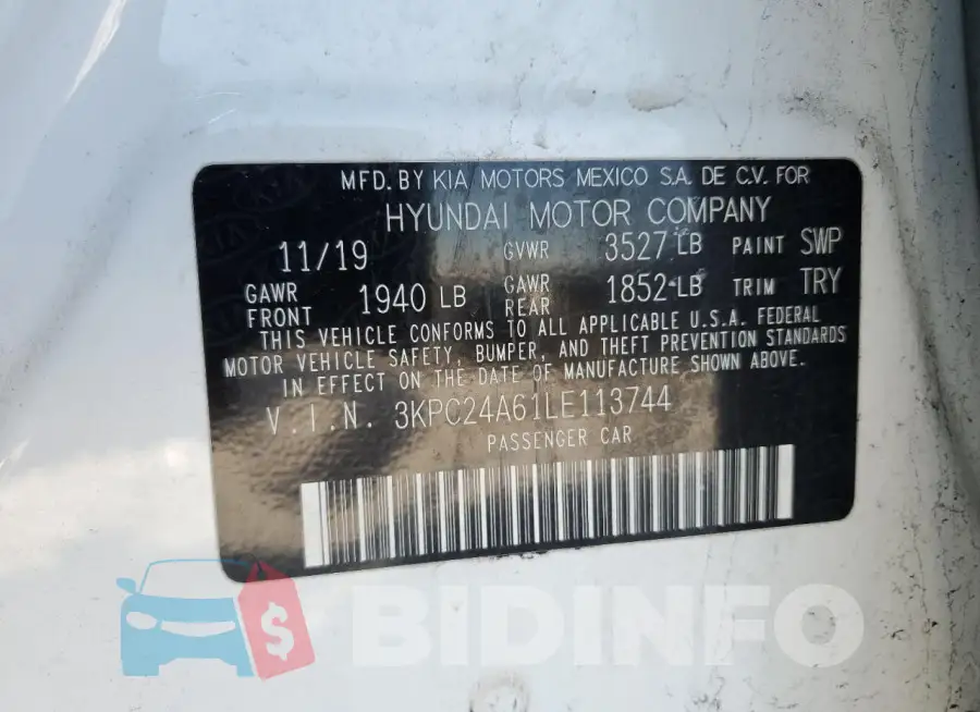 3KPC24A61LE113744 Photo# 12