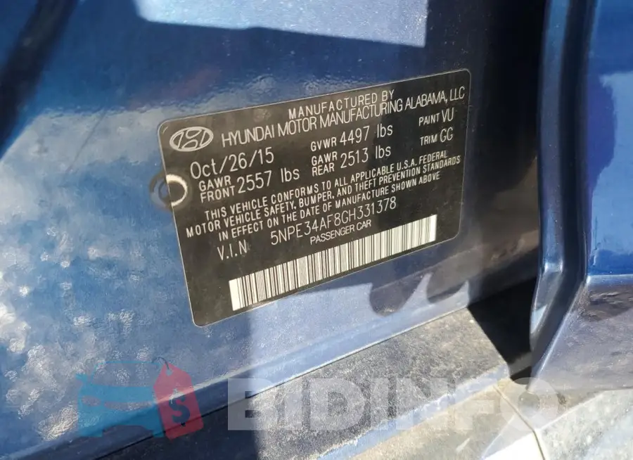 5NPE34AF8GH331378 Photo# 12