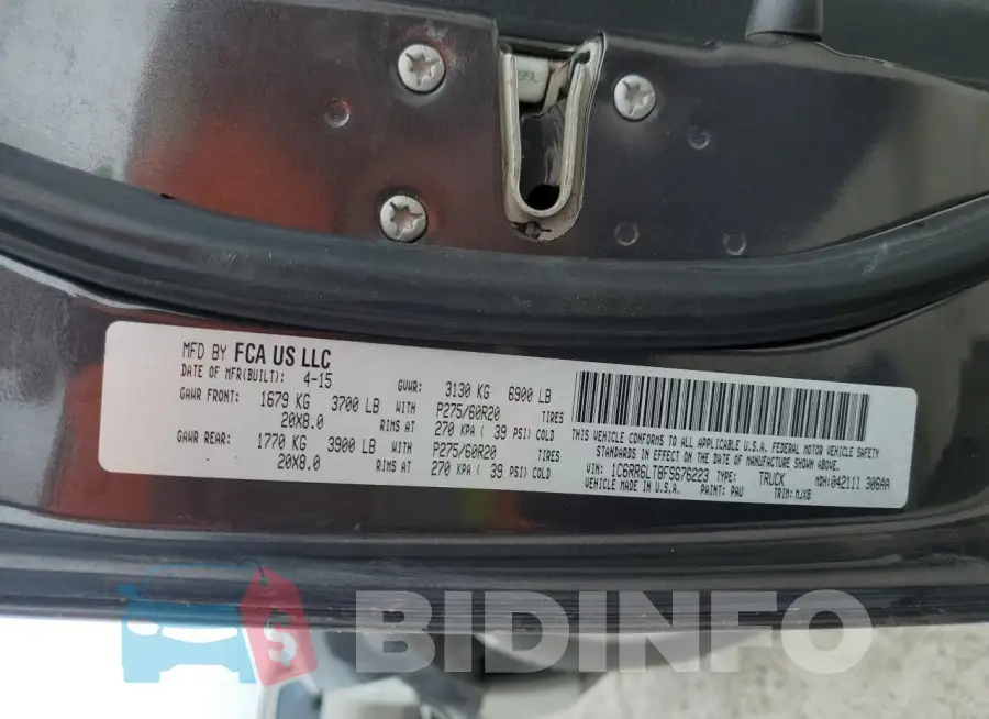 1C6RR6LT8FS676223 Photo# 13