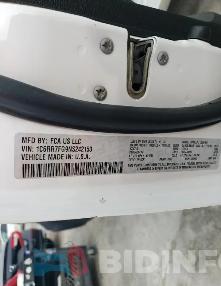 1C6RR7FG9NS242153 Photo# 12