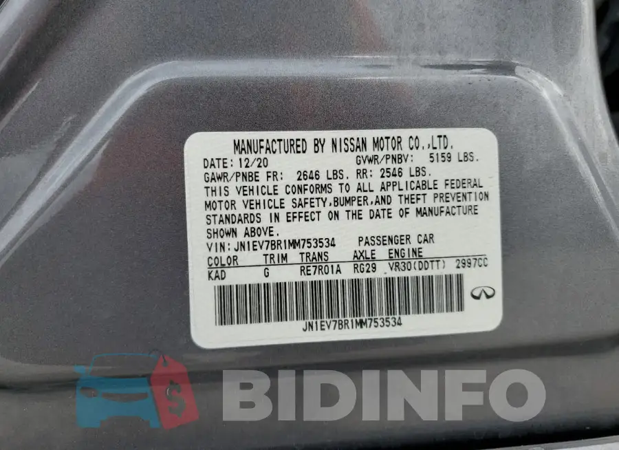 JN1EV7BR1MM753534 Photo# 13