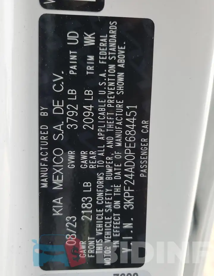 3KPF24AD0PE684451 Photo# 12