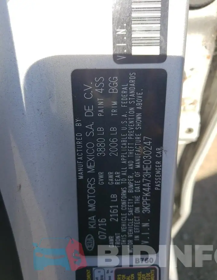 3KPFK4A73HE030247 Photo# 12