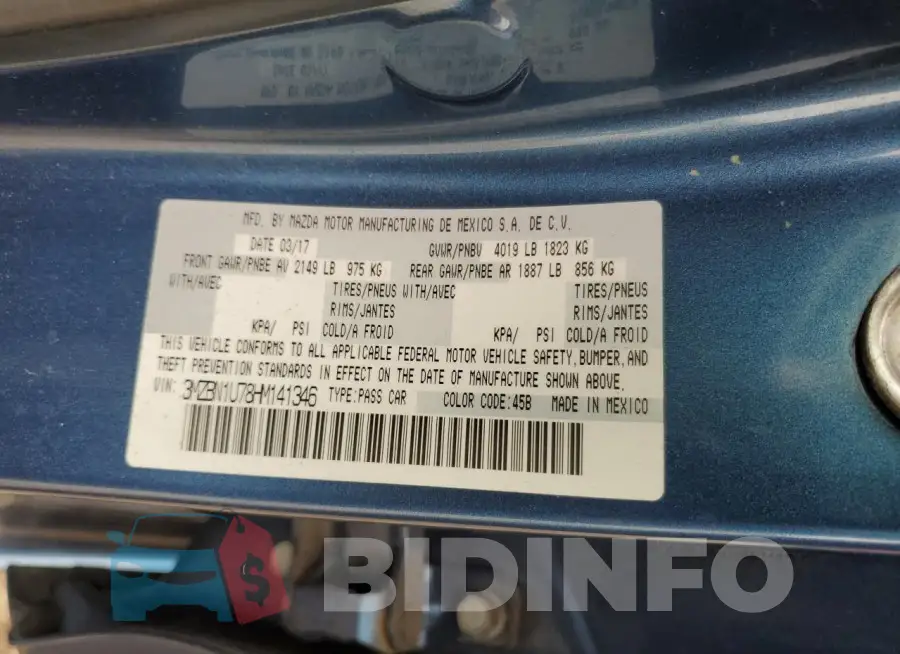 3MZBN1U78HM141346 Photo# 12