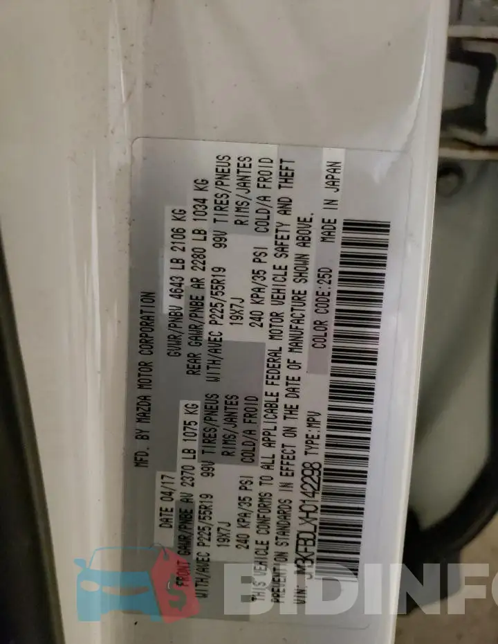 JM3KFBDLXH0142298 Photo# 13