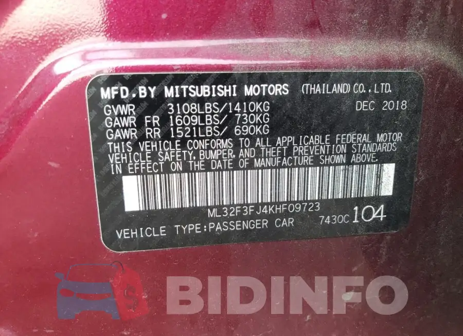 ML32F3FJ4KHF09723 Photo# 12