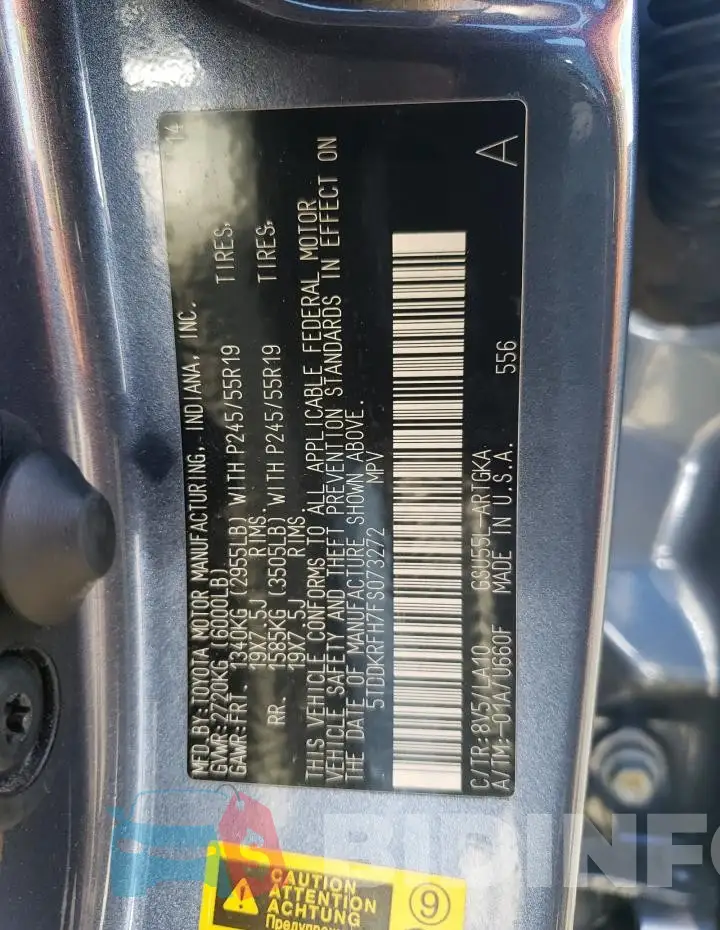 5TDDKRFH7FS073272 Photo# 12