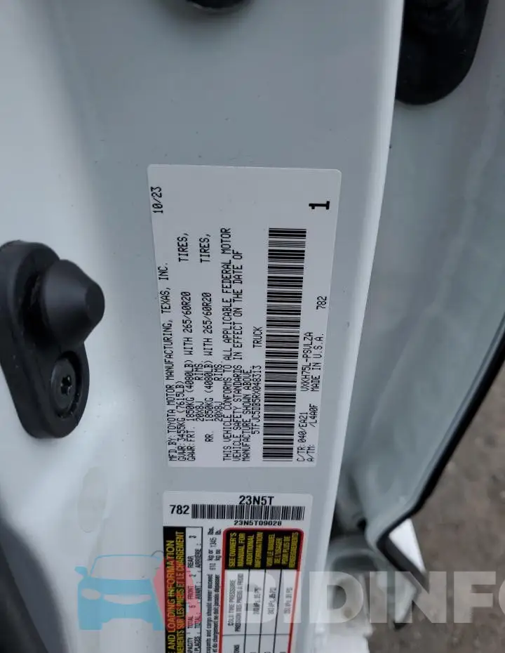 5TFJC5DB5RX048313 Photo# 12