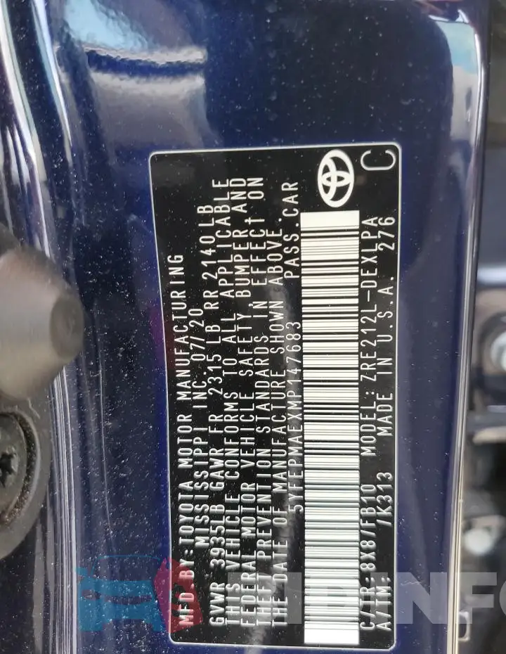 5YFEPMAEXMP147683 Photo# 12