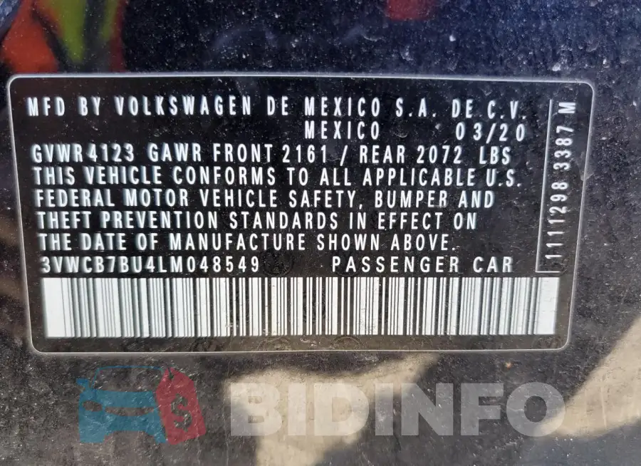 3VWCB7BU4LM048549 Photo# 13