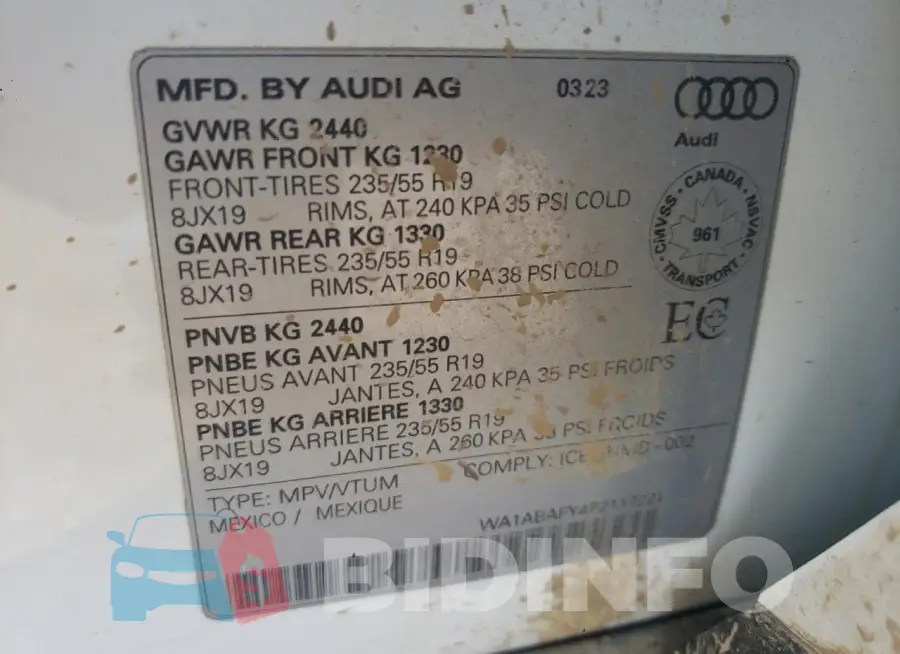 WA1ABAFY4P2117221 Photo# 13