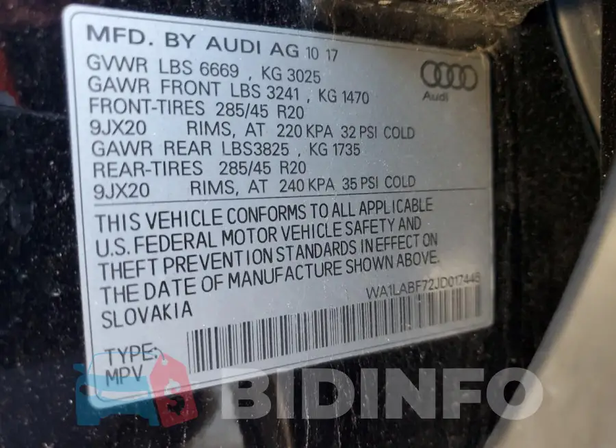 WA1LABF72JD017445 Photo# 14