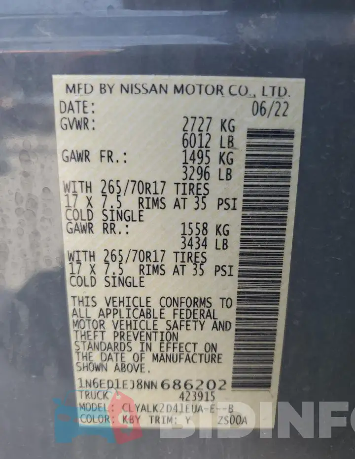 1N6ED1EJ8NN686202 Photo# 12
