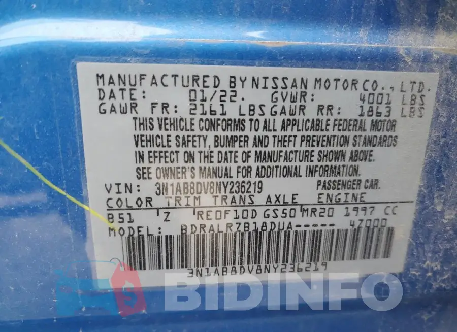 3N1AB8DV8NY236219 Photo# 12
