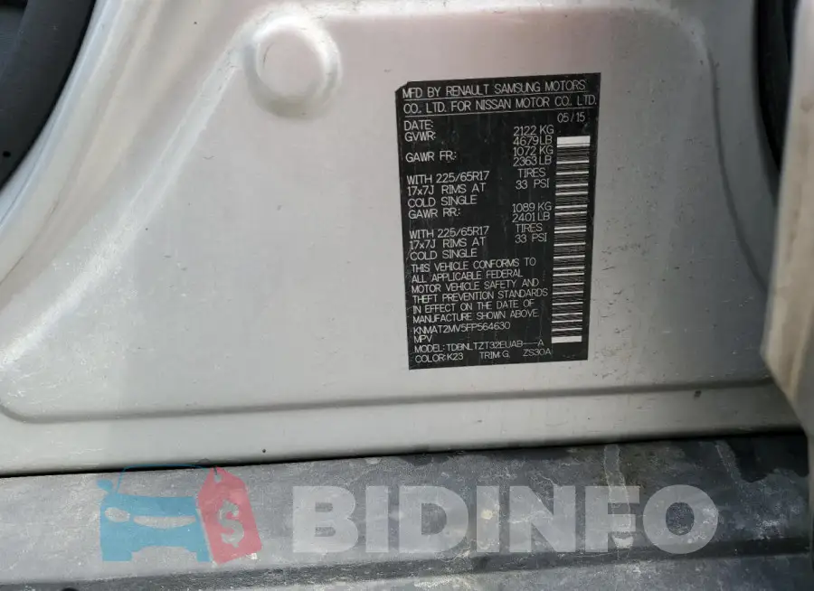 KNMAT2MV5FP564630 Photo# 13
