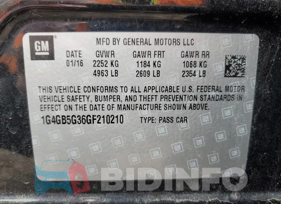 1G4GB5G36GF210210 Photo# 13
