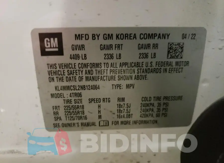 KL4MMCSL2NB124064 Photo# 13