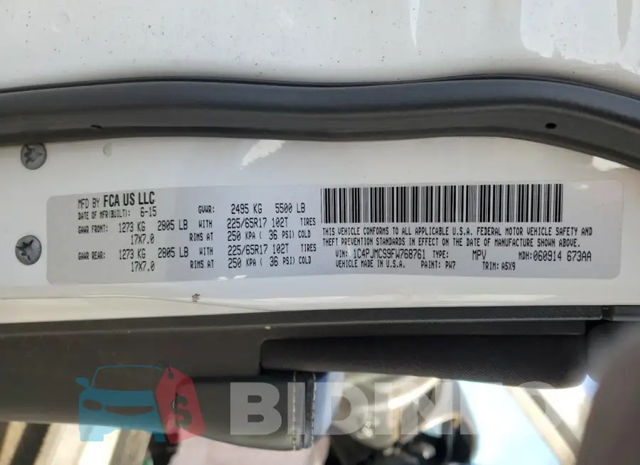 1C4PJMCS9FW768761 Photo# 13