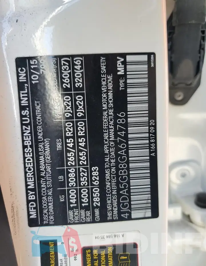 4JGDA5GB8GA674786 Photo# 13