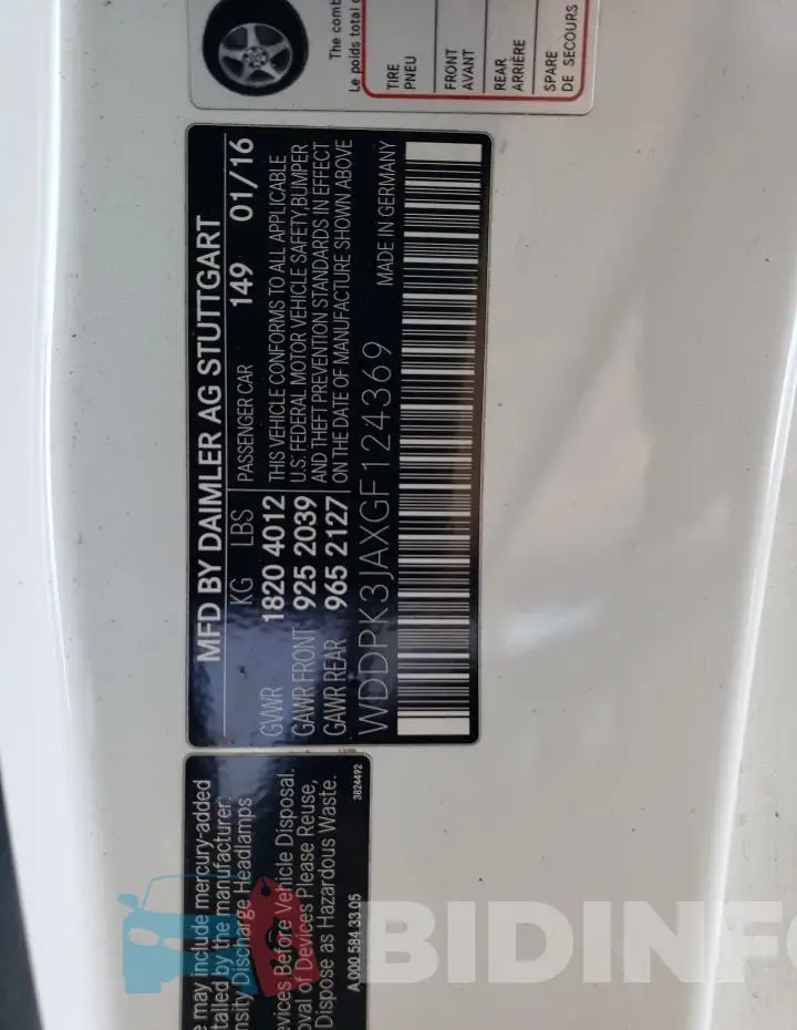 WDDPK3JAXGF124369 Photo# 12