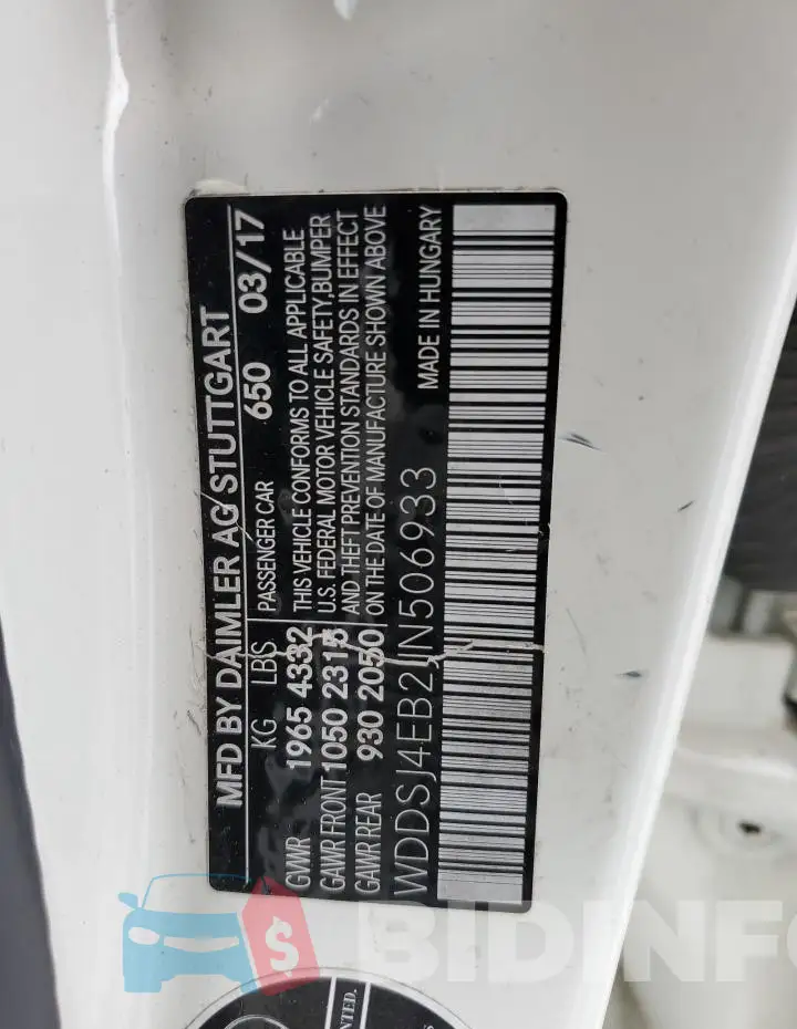 WDDSJ4EB2JN506933 Photo# 12