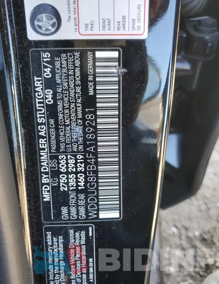WDDUG8FB4FA189281 Photo# 12