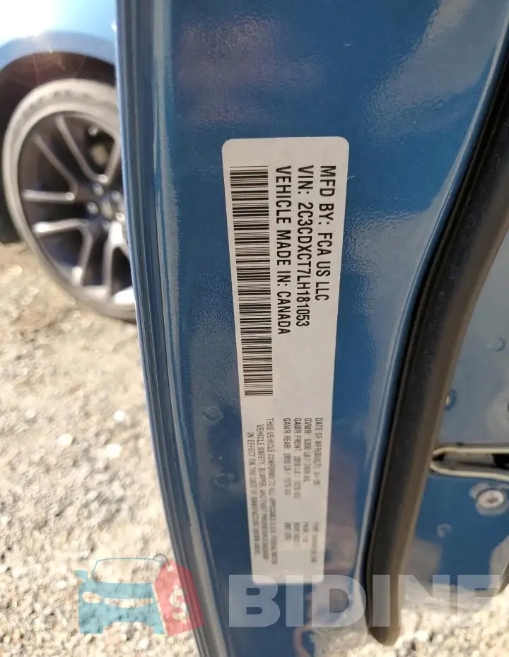 2C3CDXCT7LH181053 Photo# 12