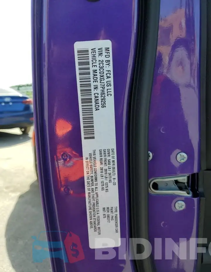 2C3CDXGJ7PH629256 Photo# 13